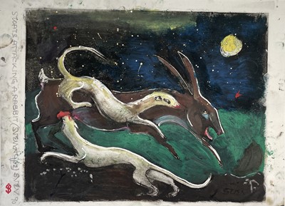 Lot 191 - Sven BERLIN (1911-1999) Stoats Attacking A...