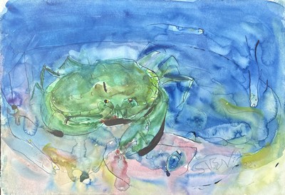Lot 149 - Sven BERLIN (1911-1999) Crab Watercolour...