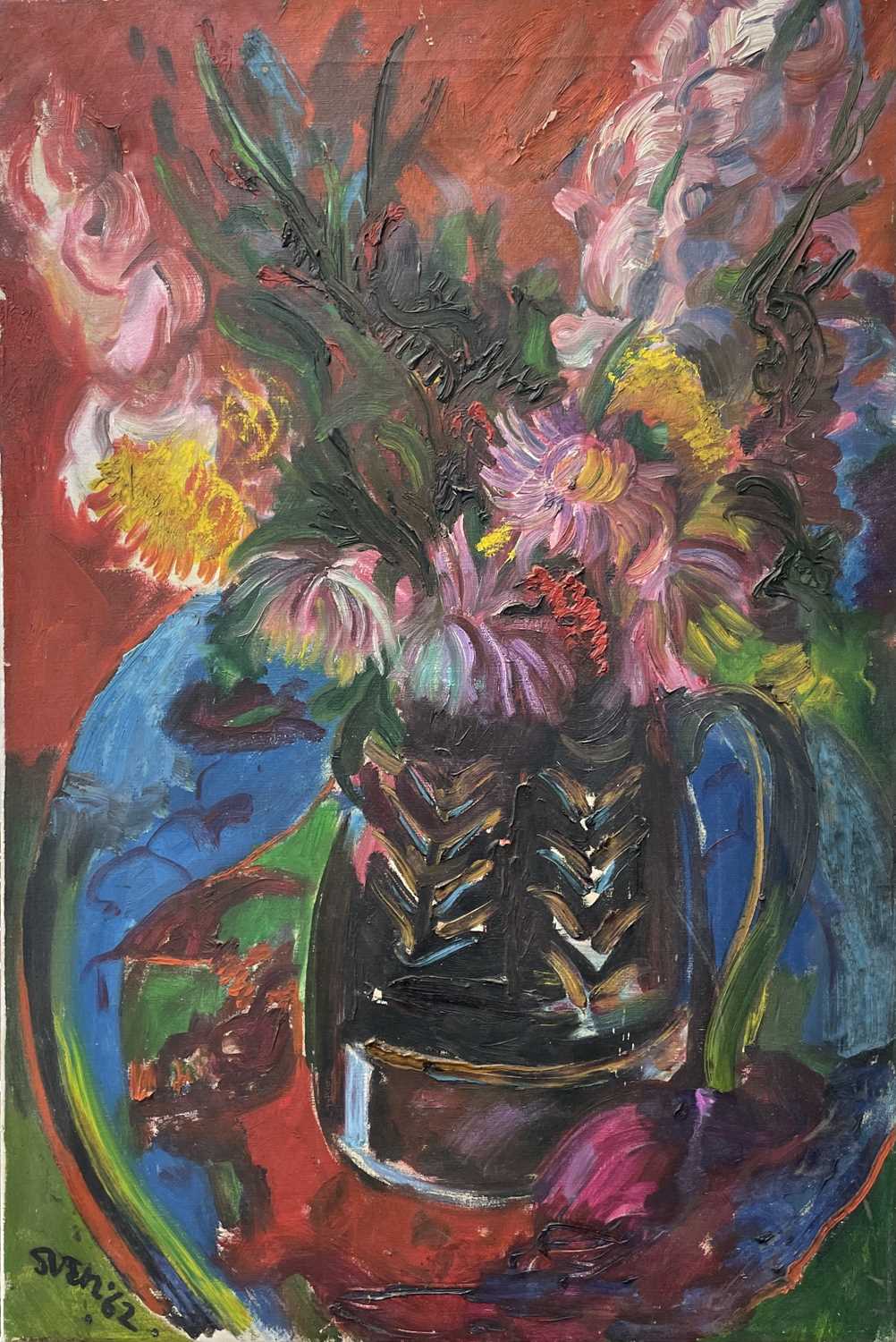 Lot 286 - Sven BERLIN (1911-1999) Still Life, Flowers...