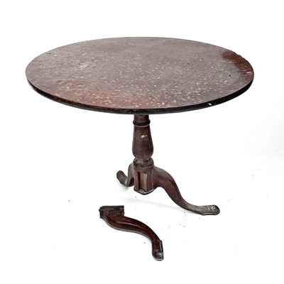 Lot 3060 - An early George III mahogany tripod table,...