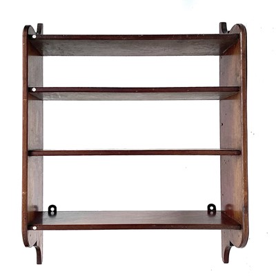 Lot 3057 - A 19th century mahogany open bookshelf, with...