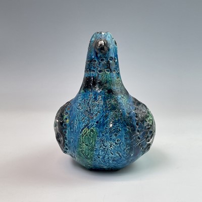 Lot 98 - A blue ceramic 'Bitossi' bird Length 22cm From...
