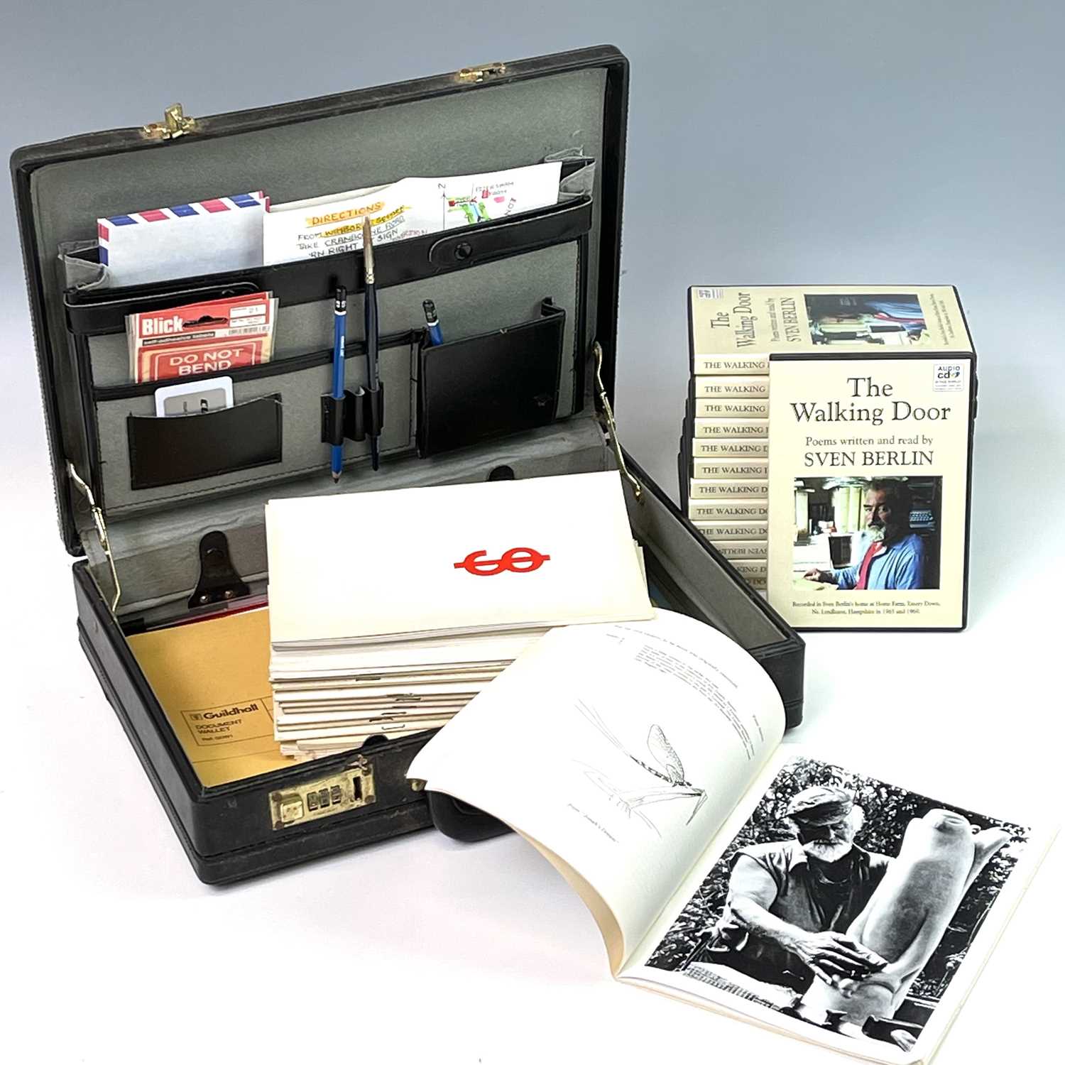 Lot 89 - Sven's briefcase, 13 CDs of his poetry "The...