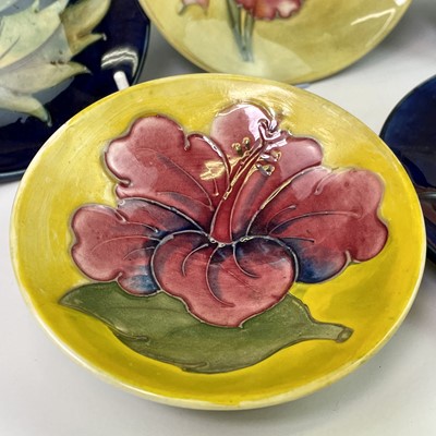 Lot 855 - A Moorcroft pottery Maple leaf pin tray...