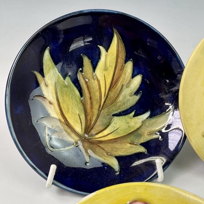 Lot 855 - A Moorcroft pottery Maple leaf pin tray...