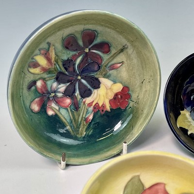 Lot 861 - A Moorcroft pottery Magnolia oval pin tray...