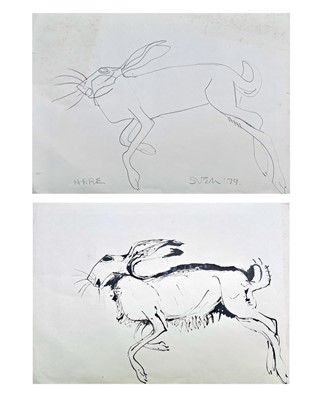 Lot 335 - Sven BERLIN (1911-1999) Hare Two works - an...