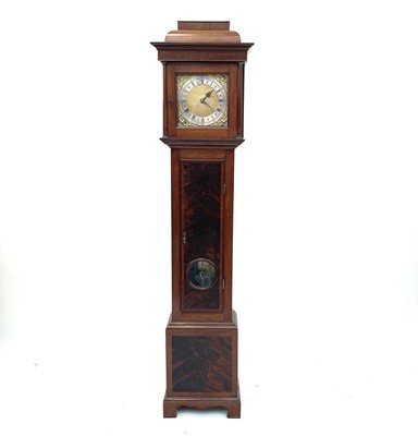 Lot 2918 - A mahogany 'Grandmother' longcase clock, 20th...