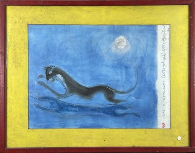 Lot 94 - Sven BERLIN (1911-1999) Cat in Moonlight...