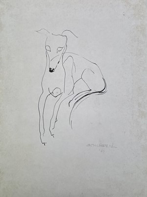 Lot 39 - Sven BERLIN (1911-1999) Various Greyhound...