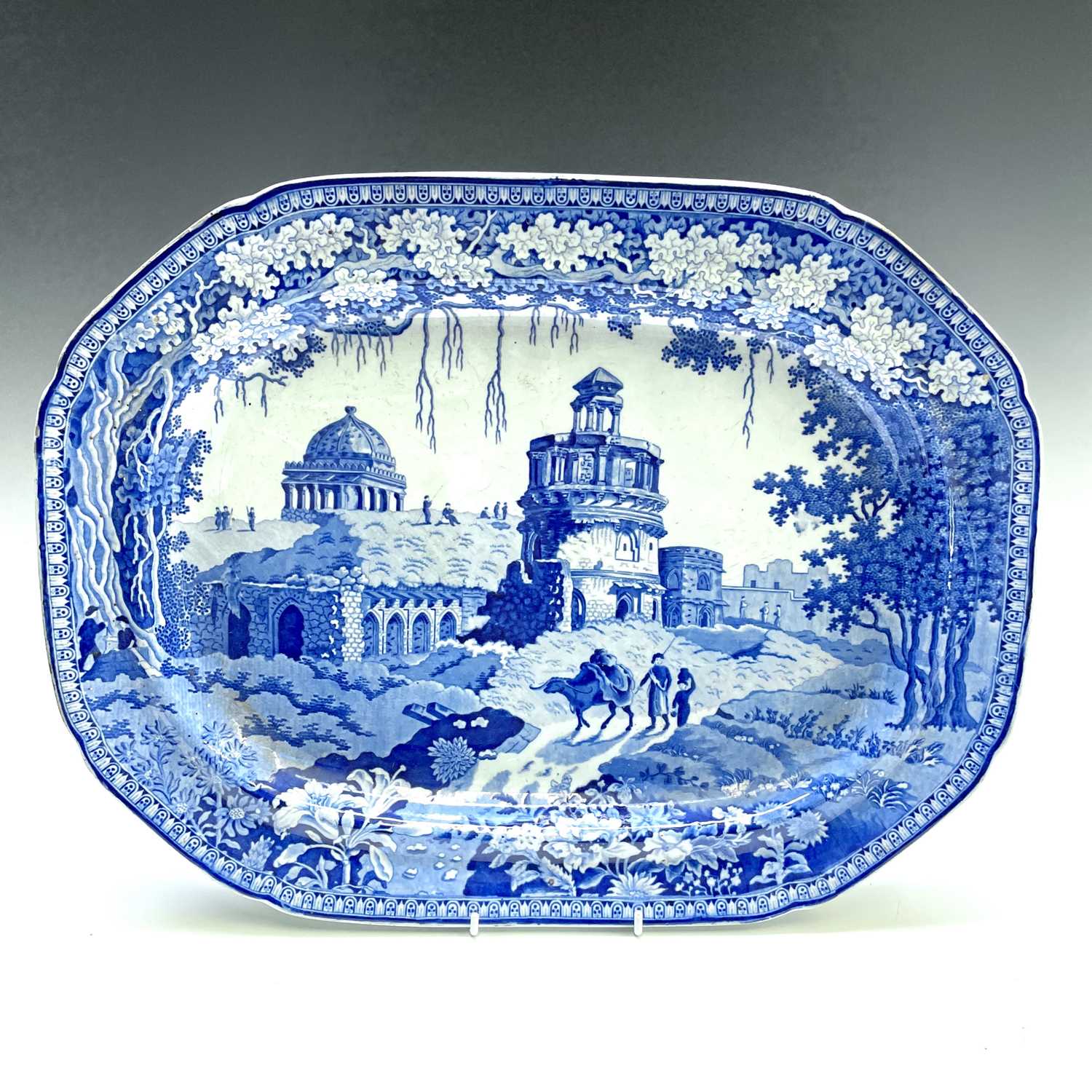 Lot 24 - A John Rogers and Son blue and white transfer...
