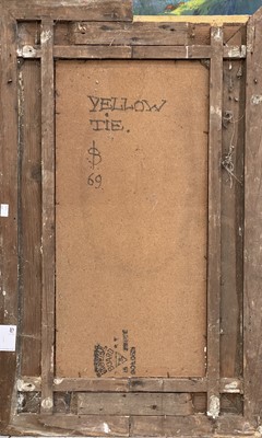 Lot 212 - Sven BERLIN (1911-1999) Yellow Tie Oil on...