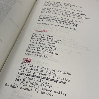 Lot 112 - Sven BERLIN (1911-1999) 'The Black Stone Poems'...