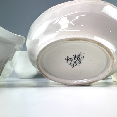 Lot 850 - Two Shelley porcelain jelly moulds together...