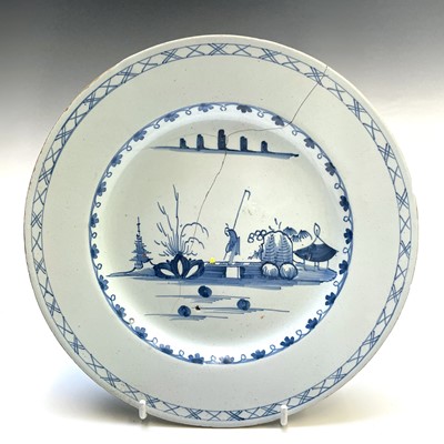 Lot 46 - A pair of 18th century Delft blue and white...