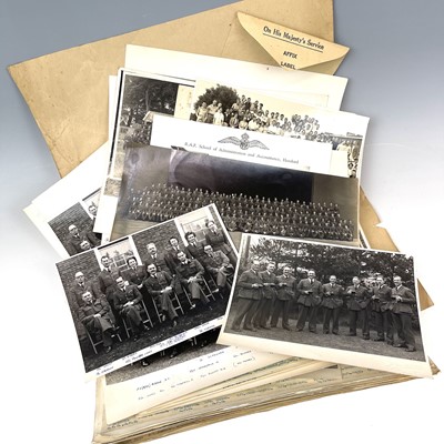Lot 194 - RAF WW II era photographs, including three of...