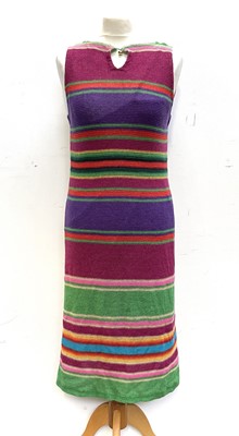 Lot 316 - A Ralph Lauren mixed fabric knitted dress,...