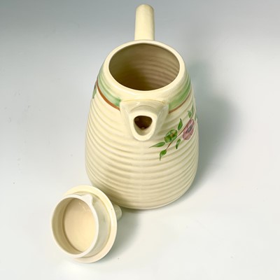 Lot 821 - A Clarice Cliff Lynton shape coffee set, circa...