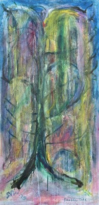 Lot 110 - Sven BERLIN (1911-1999) Frozen Tree Oil on...