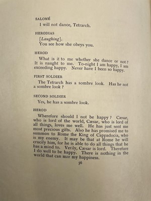 Lot 1025 - OSCAR WILDE. 'Salome,' illustrated by Aubrey...