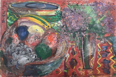 Lot 156 - Sven BERLIN (1911-1999) Still Life Oil on...