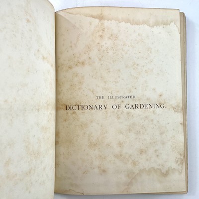 Lot 334 - GEORGE NICHOLSON. 'The illustrated dictionary of gardening,'