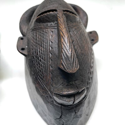 Lot 205 - An African wood carved mask possibly Baule...