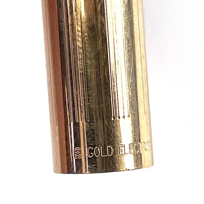 Lot 295 - A Sheaffer gold plated fountain pen.