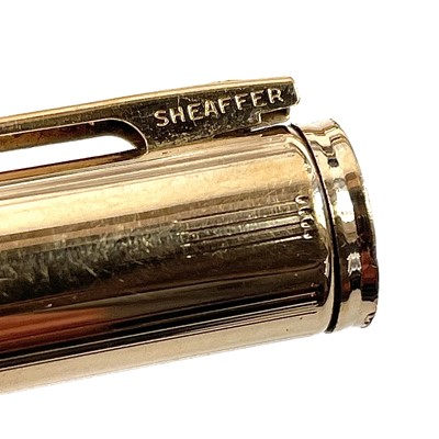 Lot 295 - A Sheaffer gold plated fountain pen.