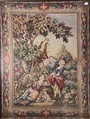 Lot 126 - An Aubusson style needlepoint tapestry, early...