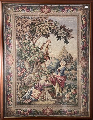 Lot 126 - An Aubusson style needlepoint tapestry, early...