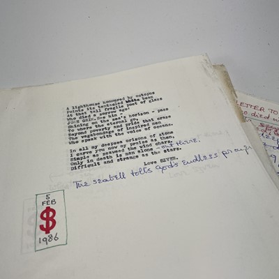 Lot 368 - Sven BERLIN (1911-1999) Two folders relating...