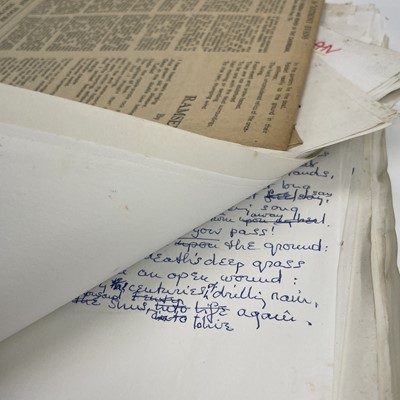 Lot 143 - Sven BERLIN (1911-1999) 'Poems. MS' A folder...