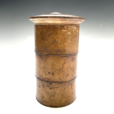 Lot 95 - A treen three section spice tower, 19th...