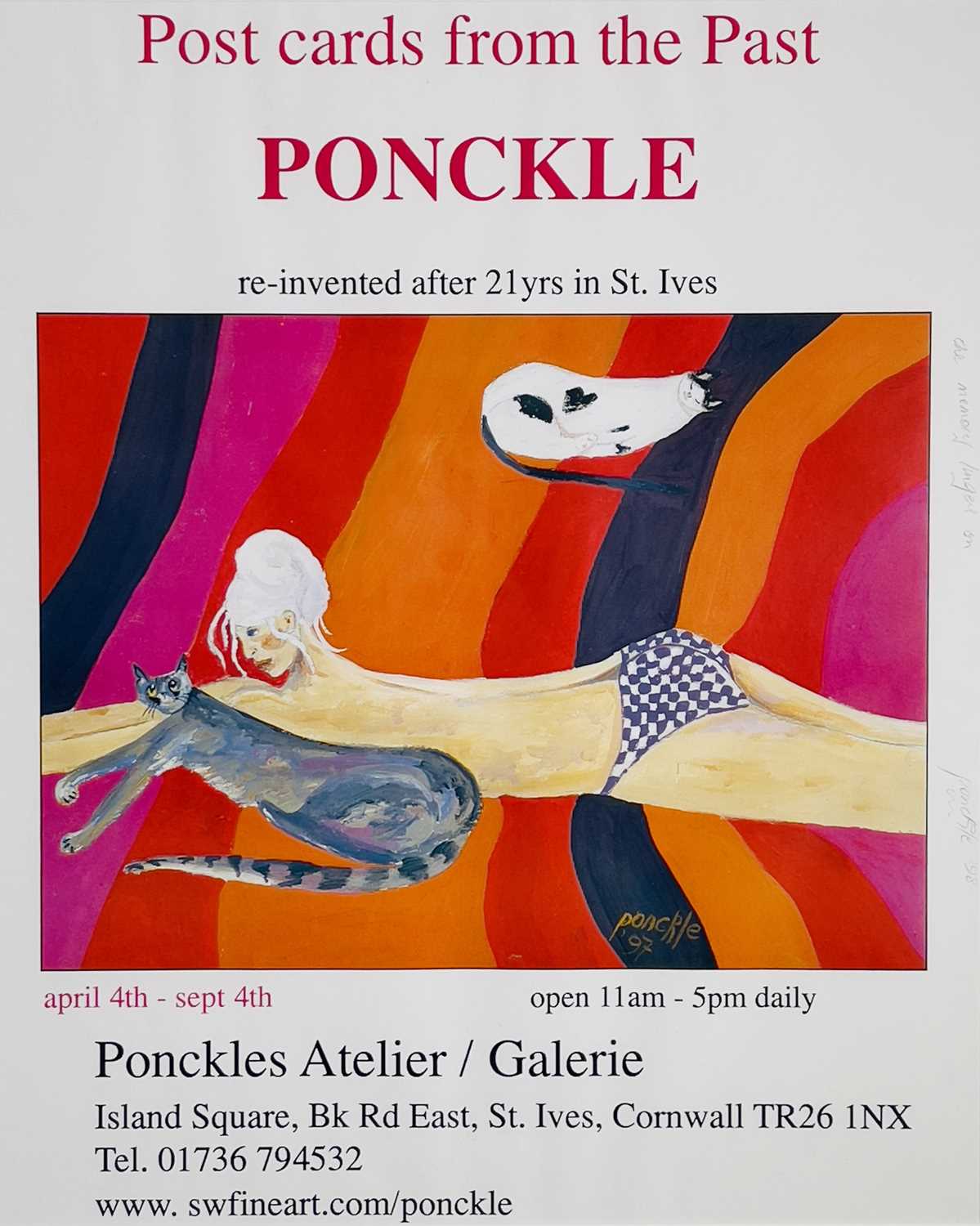 Lot 438 - PONCKLE (1934-2012) Ponckle Exhibition poster...