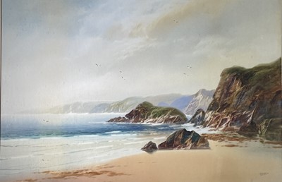 Lot 367 - John SHAPLAND (1865-1929) The Cornish Coast...