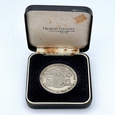 Lot 231 - A 1970's silver hallmarked medalion by Thomas...
