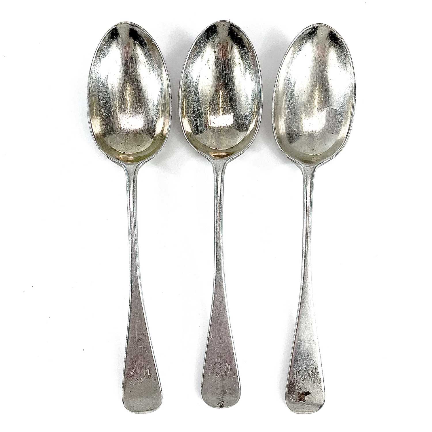 Lot 23 - A Victorian silver set of three table spoons,...