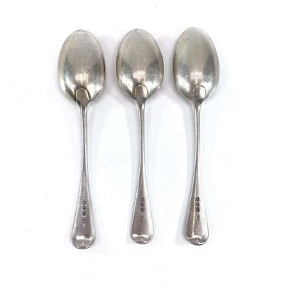 Lot 23 - A Victorian silver set of three table spoons,...