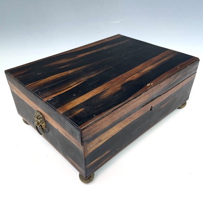 Lot 13 - An Indian coromandel wood rectangular casket,...
