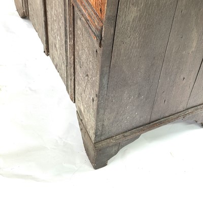 Lot 53 - An 18th century oak chest of drawers, with...
