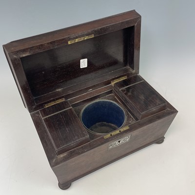 Lot 76 - A William IV rosewood and mother of pearl...