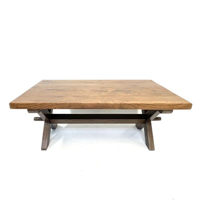 Lot 132 - An elm low table, mid 20th century, the...