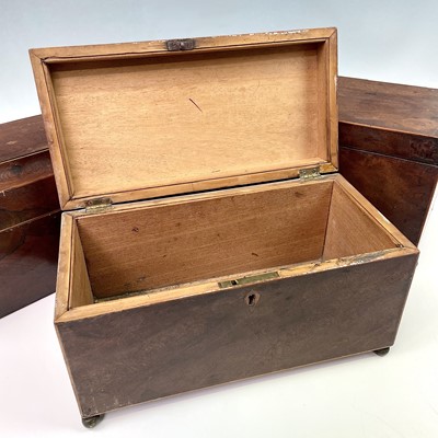 Lot 165 - An early Victorian rosewood bombe tea caddy,...