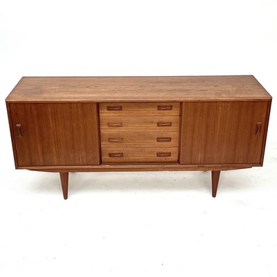 Lot 3088 - A Mid century Danish teak sideboard by Clausen...