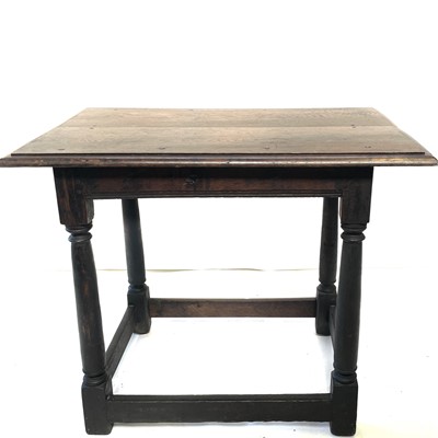 Lot 159 - An oak side table, 17th century and later,...