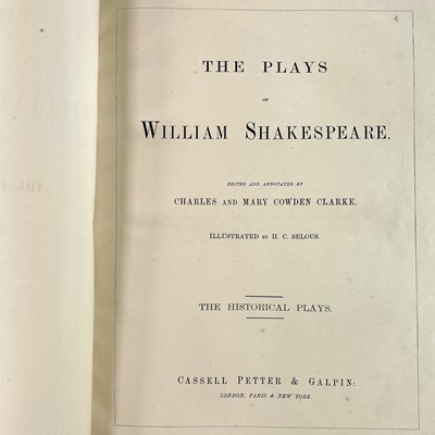 Lot 1117 - WILLIAM SHAKESPEARE. 'The Plays of.....,'...