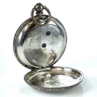 Lot 422 - A Victorian silver Patent Lever pocket watch...