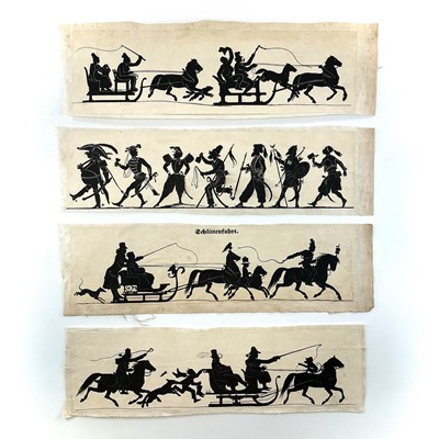 Lot 195 - Four 20th century continental silhouettes...