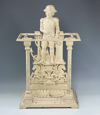Lot 171 - A Victorian white painted stick stand...